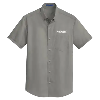 Short sleeve men's shirt by Port Authority, featuring a classic design suitable for casual or professional wear.